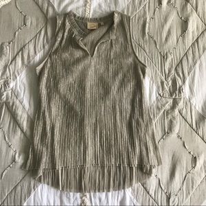 Sleeveless, Silver Top